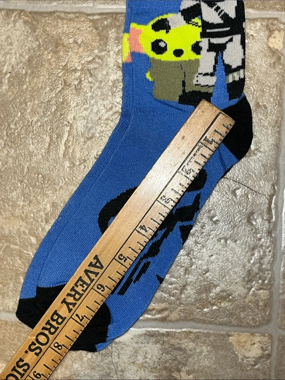 Star Wars Mandalorian & Grogu Crew Socks - Assorted Green, Black, Blue
